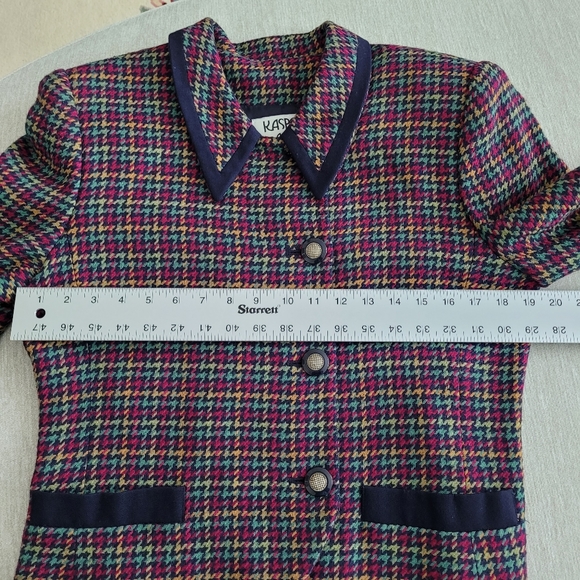 EUC Kasper Women's Multicolor Blazer, Sz 12P - Picture 8 of 10